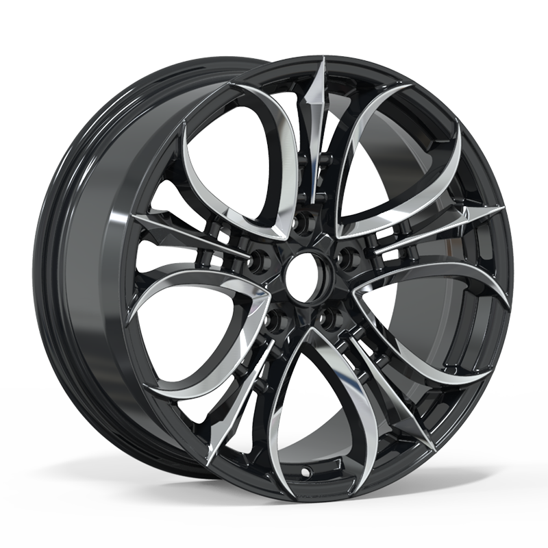 20X9.0 inch Black Machine Face forged and coutom wheel rim