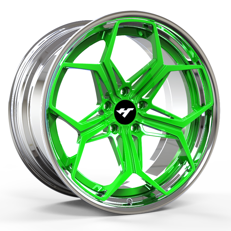 18-24 inch chrome + green forged and coutom wheel rim