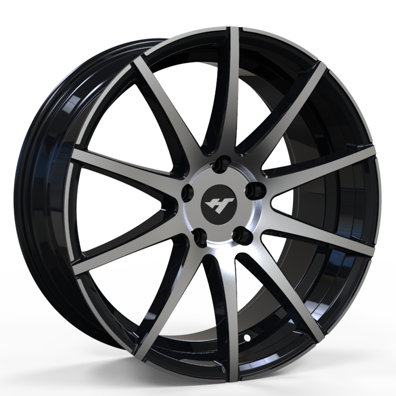 19X8.5 inch black machine face wheel rim