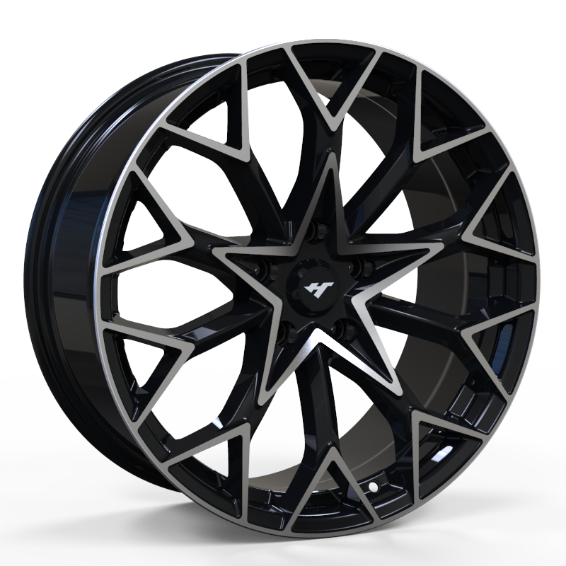 19X8.5 inch black machine face wheel rim
