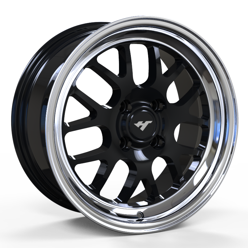 15X7.0 inch black / mirror wheel rim