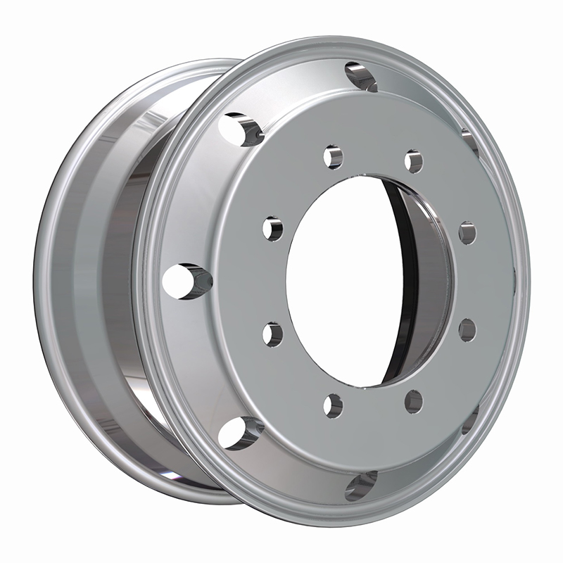 19.5X6.75 inch silver truck wheel rim