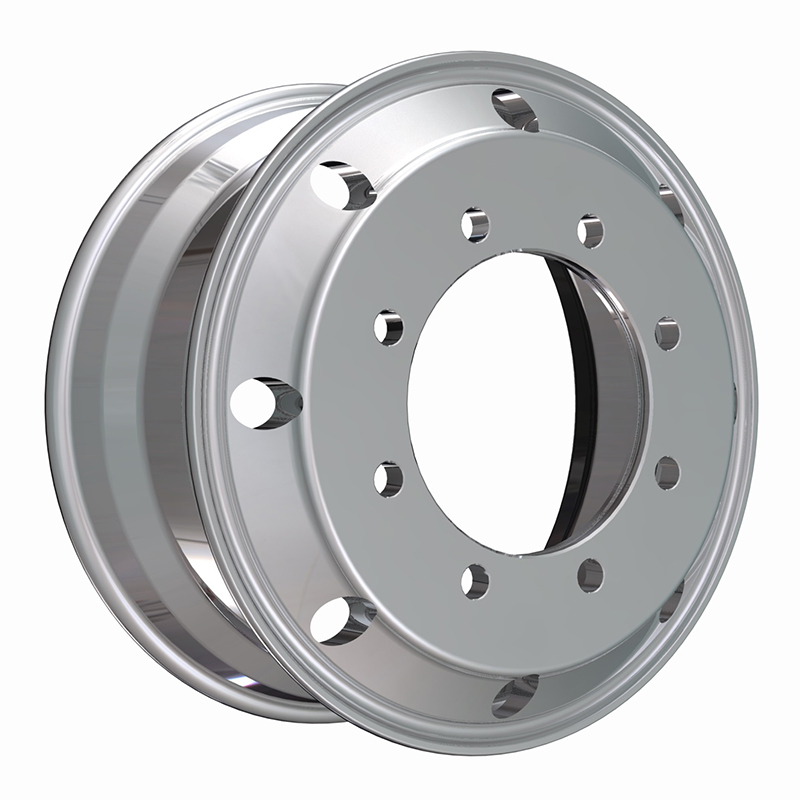 19.5X6.75 inch silver truck wheel rim